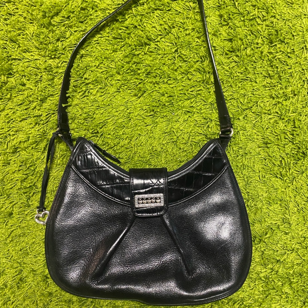 Vintage Brighton Black Leather Women's Bag